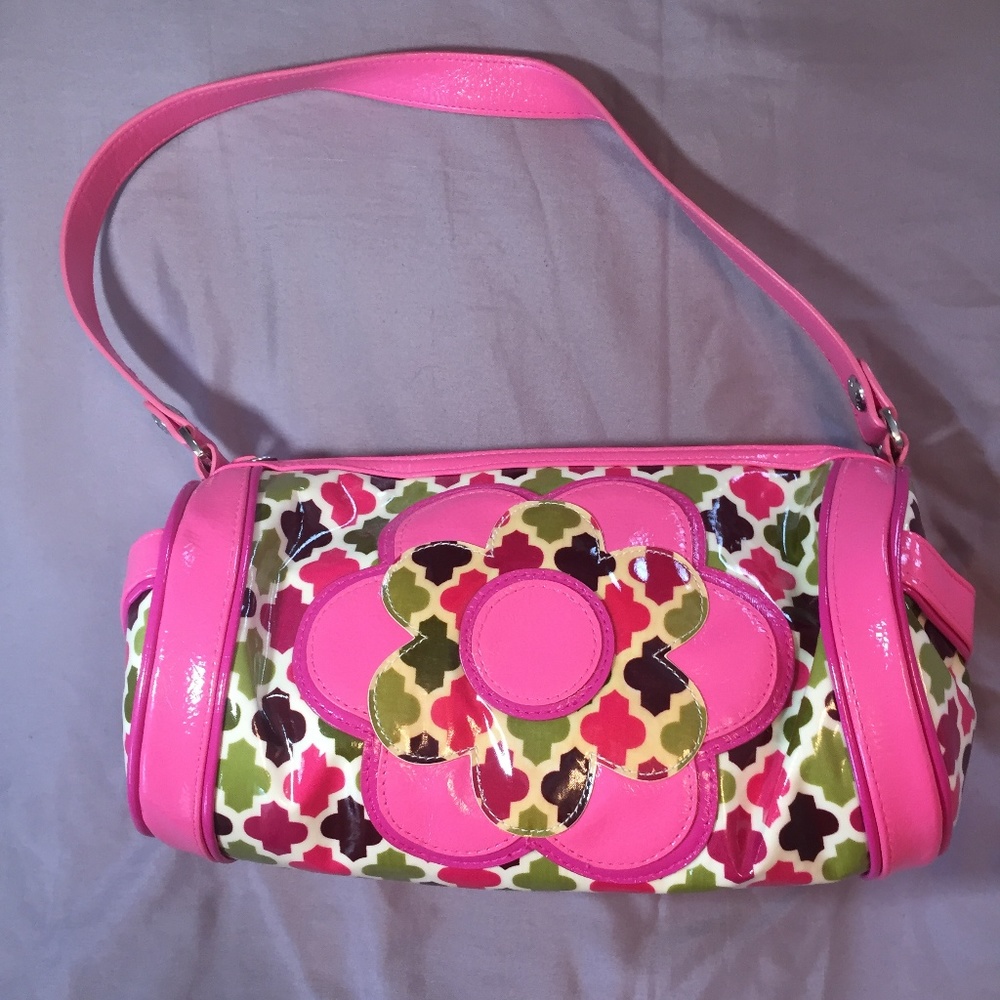 Vera Bradley tootsie Roll Purse in Hello Dahlia!